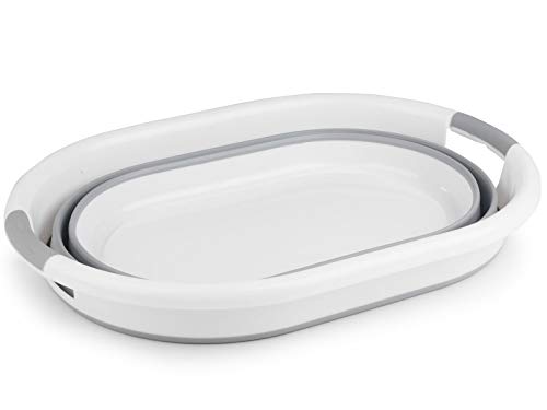 Cesta plegable ovalada para la ropa Beldray LA034816, gris