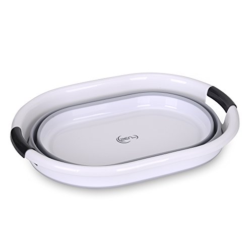 Cesto de lavandería premium, plegable e impermeable | XXL con volumen 76 L | Dimensiones (L x A x H) 62.5 x 45.0 x 27.0 cm (H: 6.5 cm plegado) | Caja de Lavandería (gris)