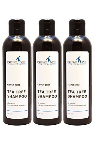 Champú del árbol del té Plata-MSM - 3 x 200 ml