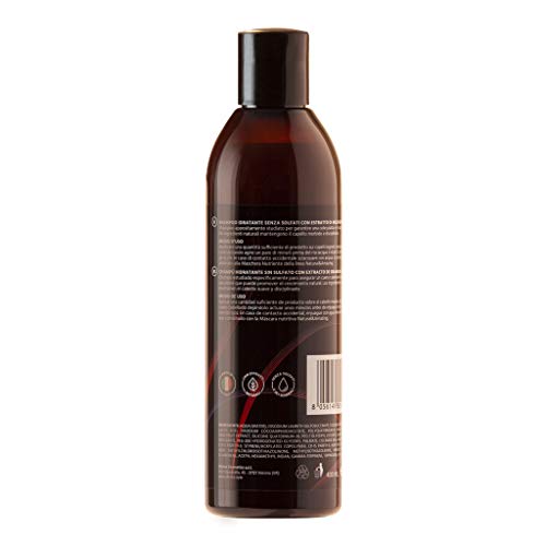 Champú hidratante para el cabello afro Natural&Amazing di DIVINA BLK con extractos de granada (400ml)