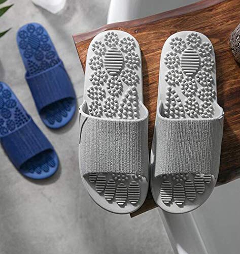Chanclas de Masaje,Veluckin Zapatillas de Ducha Verano Antideslizante de Secado rápido,Gris,42/43