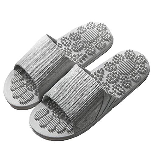 Chanclas de Masaje,Veluckin Zapatillas de Ducha Verano Antideslizante de Secado rápido,Gris,42/43