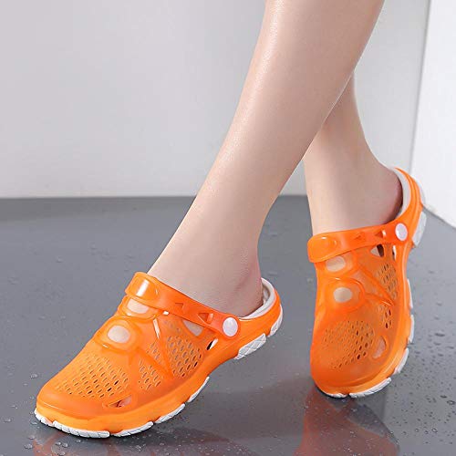 Chanclas Unisex Zapatos De Agujero Hombres Summer Air Cushionsandals Beach Sports Women Slip-On Shoes Zapatillas Slippers Mujer Hombre Croc Zuecos Crocks Crocse Water 42 Yello