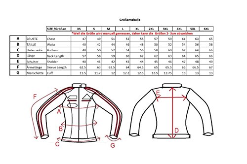 Chaqueta Moto Mujer de Cuero Urban Leather '58 LADIES' | Chaqueta Cuero Mujer | Cazadora Moto de Piel de Cordero | Armadura Removible para Espalda, Hombros y Codos Aprobada por la CE |Marrón | 3XL