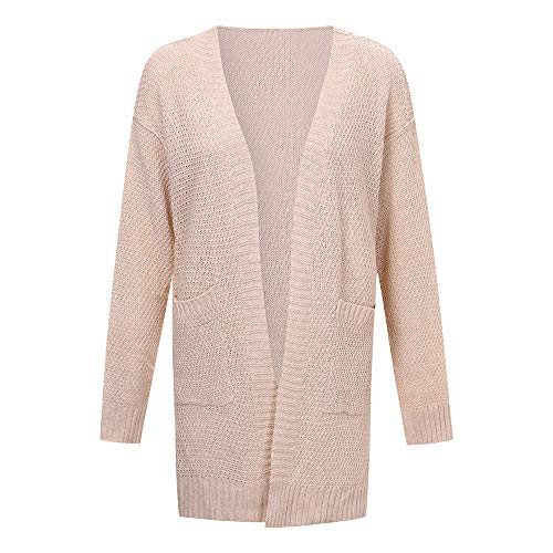 Chaquetas Anchas con Capucha para Mujer Invierno,PAOLIAN Ropa de Punto Cárdigans Largas con Bolsillo Señora Elegantes Abrigo Tallas Grandes Rebajas otoño Chaquetón Parka Trench Dama