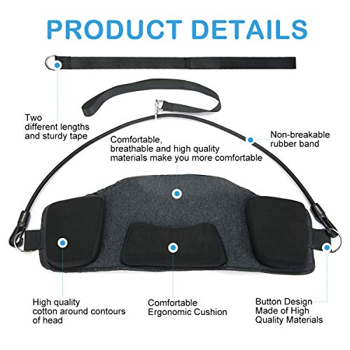 Charminer Aparatos de tracción en la cabeza para aliviar el dolor en la cabeza, relajar los músculos y las tensiones en la espalda