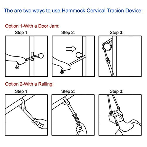 Charminer Aparatos de tracción en la cabeza para aliviar el dolor en la cabeza, relajar los músculos y las tensiones en la espalda
