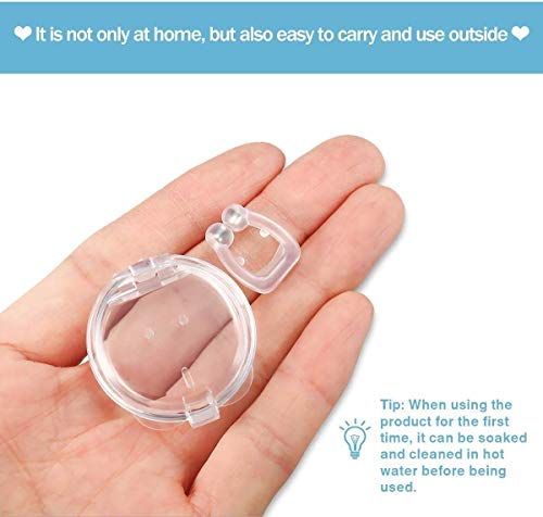 Charminer Dispositivos Anti Ronquidos, Dilatador Nasal imanes Soluciones Anti Dejar De Roncar para Alivia la Nariz tapada Durante el sueño, para Hombres y Mujeres, 4 PCS