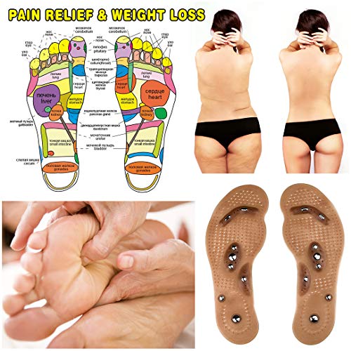 CHCUAN Plantillas para Adelgazar de acupresión, Plantillas de Calzado de Masaje para Perder Peso de Confort para Hombres, Mujeres, Perder Peso, relajar los músculos, Mejorar la circulación sanguínea