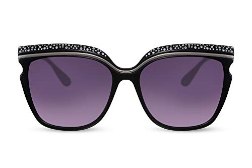Cheapass Gafas de Sol Mujer Leopardo parama Mariposa con Pequeños Diamantes
