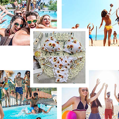 CheChury Traje de Baño Bikini Mujer 2020 Bohemio Push Up con Relleno Tirantes Ajustables Dos Piezas Tops de Bikini Estampado Acolchado Baño Ropa de Playa