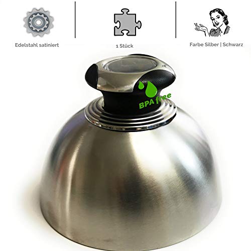 Cheeseburger - Campana para hornear y derretir carne de hamburguesa, acero inoxidable