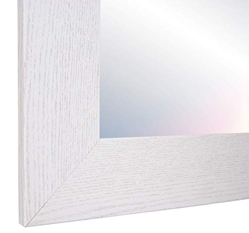 Chely Intermarket, Espejos de Pared Cuerpo Entero 35x140 cm (Marco Exterior 42x147 cm)(Blanco Raya) MOD-128 | Forma Rectangular | Dormitorio, Acabado Elegante, Ideal para decoración.(128-35x140-6,15)