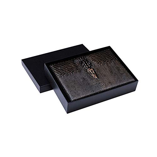 CHENTAOCS Caja de cigarros, Humidor de cigarros, Caja humectante de Piel de cocodrilo de Madera de Cedro Suave, último Estilo