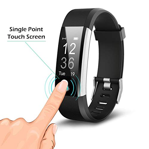 CHEREEKI Pulsera Inteligente, Pulsera Actividad Impermeable con Pulsómetros/Contador de Calorias/Monitor de Sueño/Contador de Pasos/Notificación /Alarmas / 14 Modos de Multi-Deporte/Cámara  remota