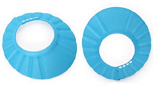 Chianrliu – Gorra protectora ajustable para baño para bebés azul azul