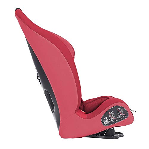 Chicco Gro-Up 123, Silla de coche grupo 1/2/3, rojo