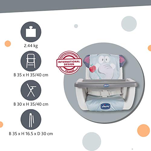 Chicco Mode - Elevador regulable en 3 alturas, 2 kg, diseño elefante