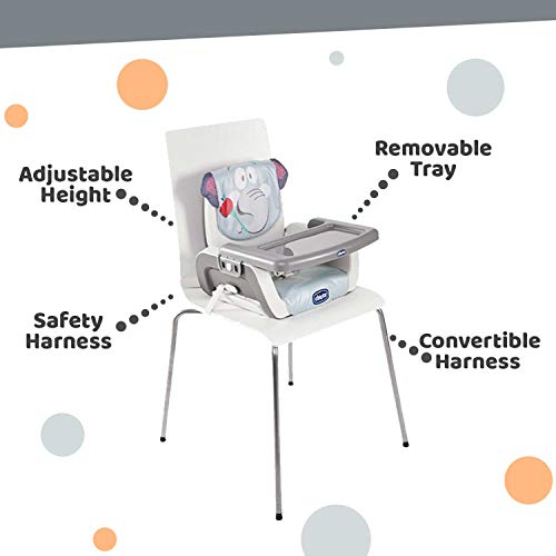 Chicco Mode - Elevador regulable en 3 alturas, 2 kg, diseño elefante