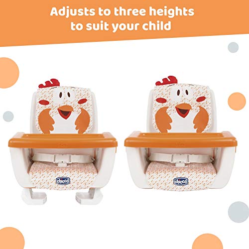 Chicco Mode - Elevador regulable en 3 alturas, 2 kg, diseño gallina
