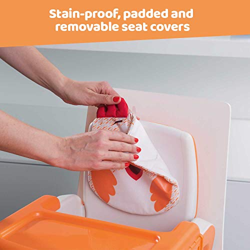 Chicco Mode - Elevador regulable en 3 alturas, 2 kg, diseño gallina