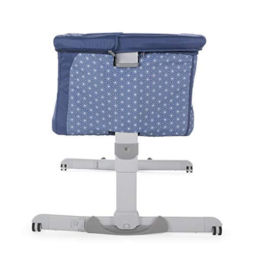 Chicco Next 2 Me Dream - Cuna de colecho con anclaje a cama, balancín y 11 alturas, Azul (Navy)