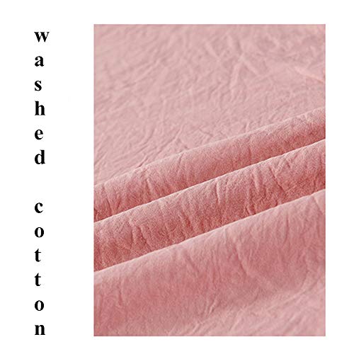 Chickwin Juego de Ropa de Cama 4 Piezas, Cama Matrimonial Algodón Lavado Dormitorio Inicio, Funda de edredón*1pcs, Funda de Almohada*2pcs,Sábana*1pcs, Leopardo (150 * 200cm,Rosa)