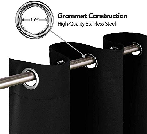 CHNXXL 3D Digital Impresión Cortinas Opacas Mar, Árbol Muerto con Ojales Poliéster Termicas Aislantes En Forma Salón Dormitorio Cuarto De Los Niños 280(W) X250(H)(Cm)