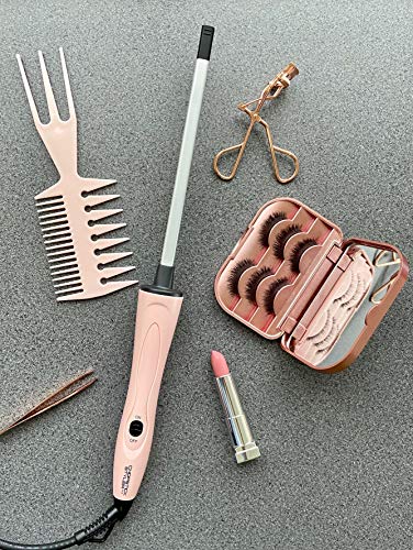 CHOPSTICK STYLER No1 Rizador de Pelo, barril de cerámica rectangular delgado de 10 mm para rizos en espiral con sacacorchos, rizador profesional (210 ° C) para cabello largo y corto