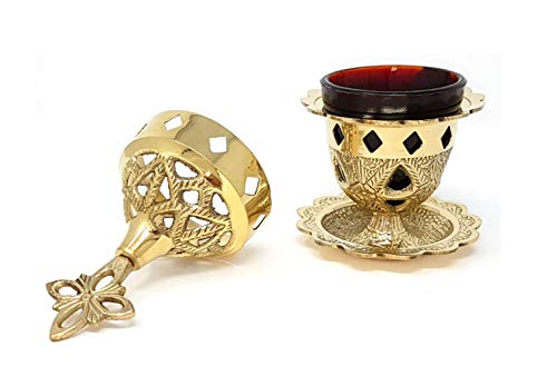 christlich – Griego – ortodoxa aceite Proyección – vigil (καντήλι) Greek Ortho Dox metal Lamp kantili – de bronce – Luz eterna de 209353