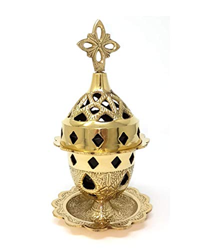 christlich – Griego – ortodoxa aceite Proyección – vigil (καντήλι) Greek Ortho Dox metal Lamp kantili – de bronce – Luz eterna de 209353