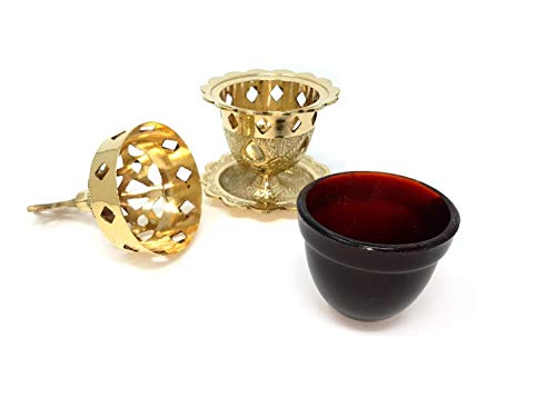 christlich – Griego – ortodoxa aceite Proyección – vigil (καντήλι) Greek Ortho Dox metal Lamp kantili – de bronce – Luz eterna de 209353