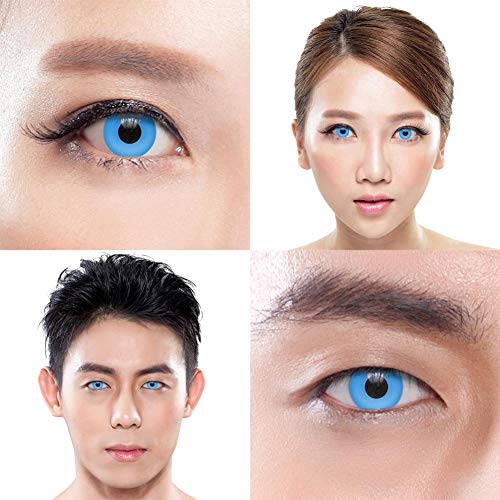 Chromaview Lentillas de Color Azul Cielo Súper Sin Graduación (30 Días)