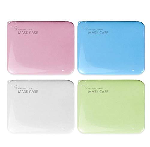 CHS Caja de Almacenamiento de máscara portátil, Caja de Almacenamiento de máscara a Prueba de Polvo y Humedad, Caja de Almacenamiento de máscara Resistente al Agua y a la contaminación (White)