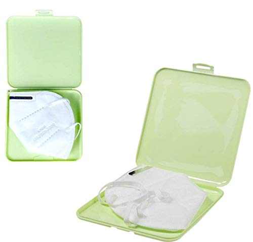 CHS Caja de Almacenamiento de máscara portátil, Caja de Almacenamiento de máscara a Prueba de Polvo y Humedad, Caja de Almacenamiento de máscara Resistente al Agua y a la contaminación (White)