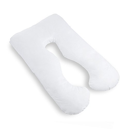 chuckle Almohada Ancha para Maternidad y Embarazo (2.7 m, 9 pies) - Ideal para Mujeres Embarazadas y Lactantes: 100% algodón, Hipoalergénico | + Funda de Almohada Lavable