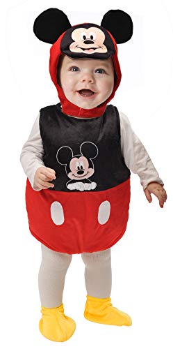Ciao-Baby - Disfraz de Mickey de Disney para niños de 6 a 12 meses, unisex, 6 a 12 meses