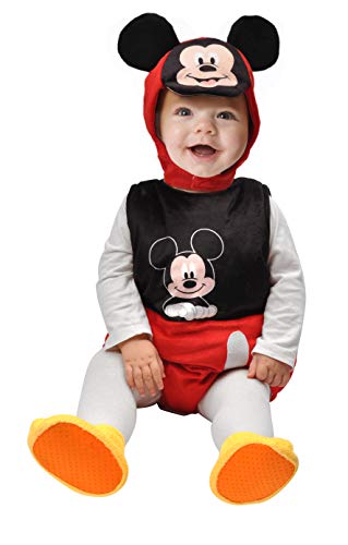 Ciao-Baby - Disfraz de Mickey de Disney para niños de 6 a 12 meses, unisex, 6 a 12 meses