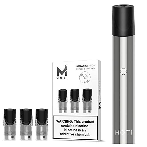 Cigarrillo electrónico, Cigarrillo Electronicos de Vapor, MOTI Cigarro Electronico Vaporizador Starter Kit, E cig Batería recargable incorporada de 500mah con Sin E Líquido Sin nicotina