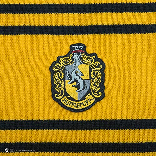Cinereplicas - Harry Potter - Bufanda - Licencia Oficial - Casa Hufflepuff - 190 cm - Amarillo y Negro