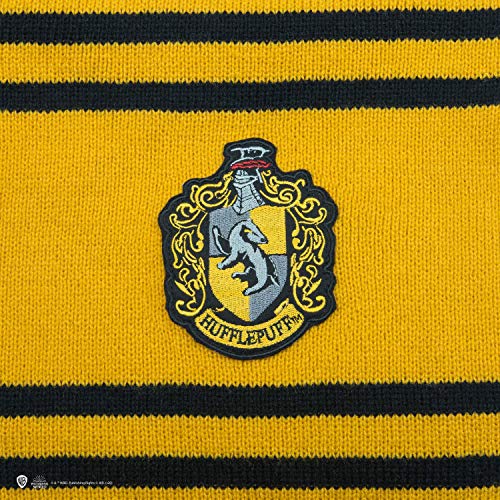 Cinereplicas - Harry Potter - Bufanda - Licencia Oficial - Casa Hufflepuff - 190 cm - Amarillo y Negro