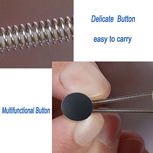 Cintura extensible para el vientre para embarazo, pantalones y extensores de cintura y botones para pantalones, pantalones vaqueros y faldas, color negro