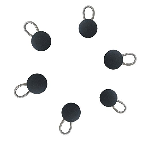 Cintura extensible para el vientre para embarazo, pantalones y extensores de cintura y botones para pantalones, pantalones vaqueros y faldas, color negro