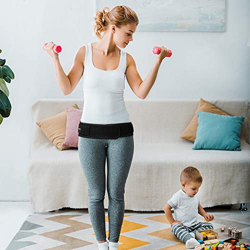 Cinturón de Cadera Sacroiliac para Mujeres y Hombres, Sacroiliac SI Belt con Correas Elásticas, Cinturón de Soporte de La Articulación, Alivio del Dolor de Articulación SI, Ciática Brace(S/M)