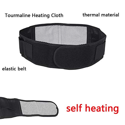 Cinturón de cintura de autocalentamiento - Cinturón de cintura de calor magnético térmico de calentamiento espontáneo, alivio del dolor inferior, apoyo de terapia lumbar para la espalda