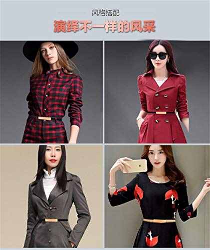 Cinturón De Cuero De Cosméticos Vestidos Señoras Las Femeninos Mode De Marca Cinturón De Cintura Papel Kraft Elegante Verano Falda Cinturón Elástico Cinturón De Cuero ( Color : U , Size : One Size )