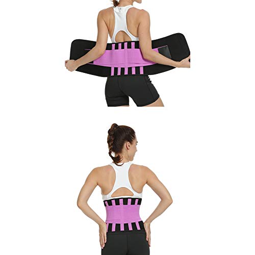 Cinturón De Entrenamiento De Cintura Para Mujer Cintura Cincher Trimmer Pérdida De Peso Cinturón De Adelgazamiento Body Shaper Belt Postparto Sport Workout Soporte De Espalda Faja ,Púrpura,S