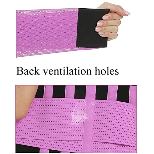 Cinturón De Entrenamiento De Cintura Para Mujer Cintura Cincher Trimmer Pérdida De Peso Cinturón De Adelgazamiento Body Shaper Belt Postparto Sport Workout Soporte De Espalda Faja ,Púrpura,S