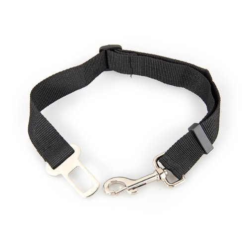 Cinturón de seguridad de coche para perro, ajustable, color negro, 70 cm