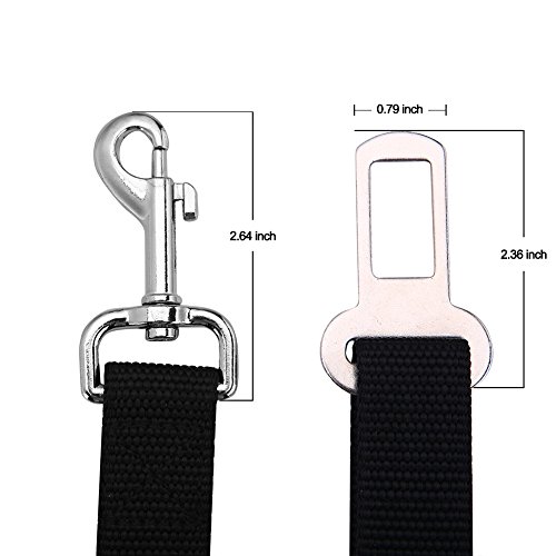 Cinturón de seguridad Jinchao para arneses de perros o gatos, ajustable de 48 a 79 cm